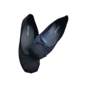 NWOB Jeffrey Campbell Tutu Mette Black Silk Ballet Slipper Flat Shoe 8.5 Casual